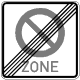 Ende eines eingeschr&auml;nkten Halteverbotes f&uuml;r eine Zone